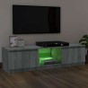 Meuble TV avec lumières LED sonoma gris 120x30x36 cm 613816613816