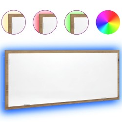 Miroir de salle de bain à LED chêne artisanal bois d'ingénierie 613818613818
