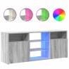 Meuble TV avec lumières LED Sonoma gris 120x30x50 cm 613819613819