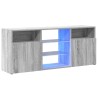 Meuble TV avec lumières LED Sonoma gris 120x30x50 cm 613819613819