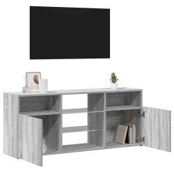 Meuble TV avec lumières LED Sonoma gris 120x30x50 cm 613819613819