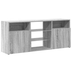 Meuble TV avec lumières LED Sonoma gris 120x30x50 cm 613819613819