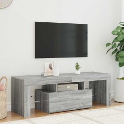 Meuble TV avec lumières LED sonoma gris 120x35x40 cm 613820613820