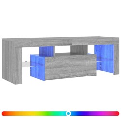 Meuble TV avec lumières LED sonoma gris 120x35x40 cm 613820613820