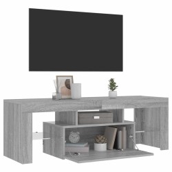 Meuble TV avec lumières LED sonoma gris 120x35x40 cm 613820613820