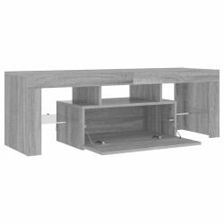 Meuble TV avec lumières LED sonoma gris 120x35x40 cm 613820613820