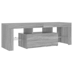 Meuble TV avec lumières LED sonoma gris 120x35x40 cm 613820613820