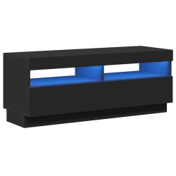 Meuble TV avec lumières LED noir 100x35x40 cm 613824613824