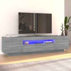 Meuble TV avec lumières LED Sonoma gris 160x35x40 cm 613826613826