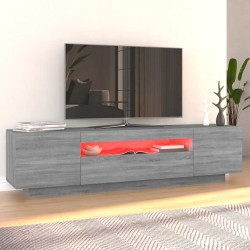 Meuble TV avec lumières LED Sonoma gris 160x35x40 cm 613826613826