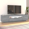 Meuble TV avec lumières LED Sonoma gris 160x35x40 cm 613826613826