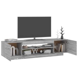 Meuble TV avec lumières LED Sonoma gris 160x35x40 cm 613826613826