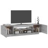 Meuble TV avec lumières LED Sonoma gris 160x35x40 cm 613826613826
