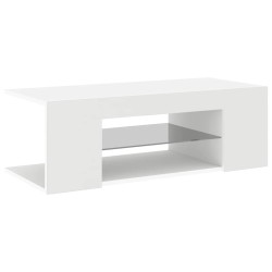Meuble TV avec lumières LED Blanc 90x39x30 cm 613832613832