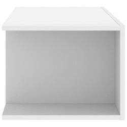 Meuble TV avec lumières LED Blanc 90x39x30 cm 613832613832