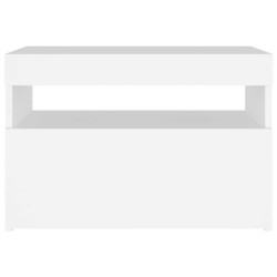 Meuble TV avec lumières LED blanc 60x35x40 cm 613833613833