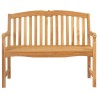Banc en Bois Sculpté en Rose 114 x 60 x 95 cm Naturel 613835613835