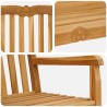 Banc en Bois Sculpté en Rose 114 x 60 x 95 cm Naturel 613835613835