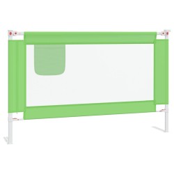 Barrière de sécurité de lit d'enfant Vert 120x25 cm Tissu 613839613839