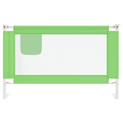 Barrière de sécurité de lit d'enfant Vert 120x25 cm Tissu 613839613839