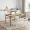 Banc capitonné à boutons avec coussins Crème 110 x 40 x 46 cm 613842613842