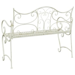 Banc de jardin 2-Nombre de places 114 x 56,5 x 90 cm Acier 613845613845