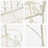 Banc de jardin 2-Nombre de places 114 x 56,5 x 90 cm Acier 613845613845