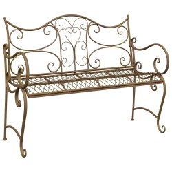 Banc de jardin 2-Nombre de places 114 x 56,5 x 90 cm Acier 613847613847