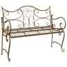 Banc de jardin 2-Nombre de places 114 x 56,5 x 90 cm Acier 613847613847
