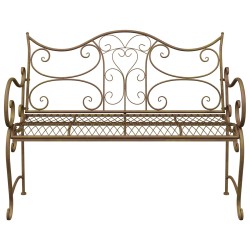 Banc de jardin 2-Nombre de places 114 x 56,5 x 90 cm Acier 613847613847