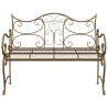 Banc de jardin 2-Nombre de places 114 x 56,5 x 90 cm Acier 613847613847