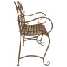 Banc de jardin 2-Nombre de places 114 x 56,5 x 90 cm Acier 613847613847