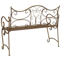 Banc de jardin 2-Nombre de places 114 x 56,5 x 90 cm Acier 613847613847