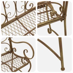 Banc de jardin 2-Nombre de places 114 x 56,5 x 90 cm Acier 613847613847