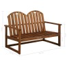 Banc de jardin 110 cm Bois d'acacia solide 613850613850