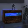 Meuble TV avec lumières LED Chêne fumé 60x35x40 cm 613851613851