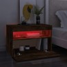 Meuble TV avec lumières LED Chêne fumé 60x35x40 cm 613851613851