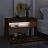 Meuble TV avec lumières LED Chêne fumé 60x35x40 cm 613851613851