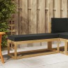 Banc de Jardin Blanc 115 x 43 x 45 cm Bois d'Acacia Massif 613854613854