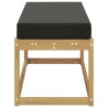 Banc de Jardin Blanc 115 x 43 x 45 cm Bois d'Acacia Massif 613854613854