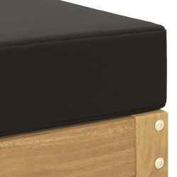 Banc de Jardin Blanc 115 x 43 x 45 cm Bois d'Acacia Massif 613854613854