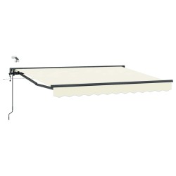 Auvent rétractable électrique Crème et Anthracite 3,5 x 2,5 m 613855613855