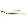 Auvent rétractable électrique Crème et Anthracite 3,5 x 2,5 m 613855613855