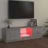 Meuble TV avec lumières LED gris béton 120x30x36 cm 613857613857