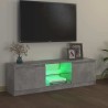 Meuble TV avec lumières LED gris béton 120x30x36 cm 613857613857