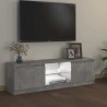 Meuble TV avec lumières LED gris béton 120x30x36 cm 613857613857