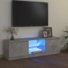 Meuble TV avec lumières LED gris béton 120x30x36 cm 613857613857