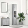 Armoire de bain Sonoma gris 30x30x183,5 cm Bois d'ingénierie 613860613860