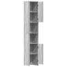 Armoire de bain Sonoma gris 30x30x183,5 cm Bois d'ingénierie 613860613860