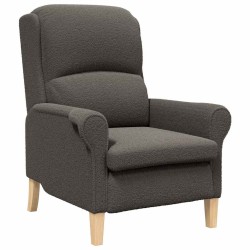 fauteuil Gris foncé Tissu en Sherpa doux 613861613861